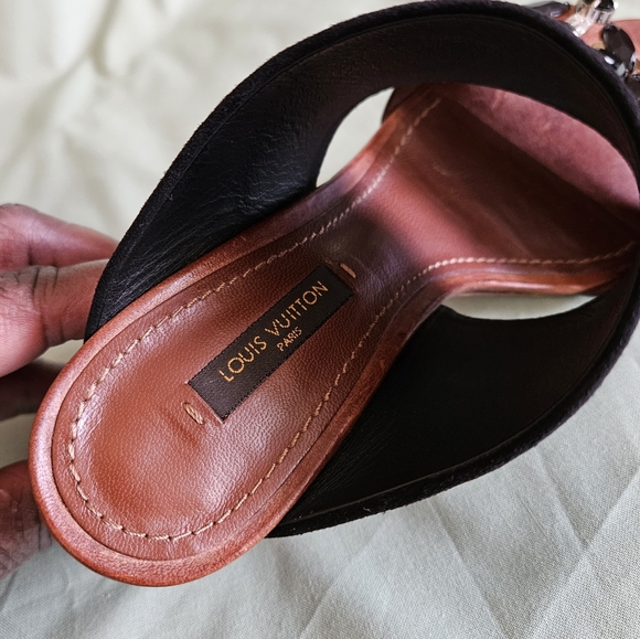 NDS Women's Louis Vuitton Designer Luxury High-End Sandals Heels Size 6 US - Picture 9 of 16
